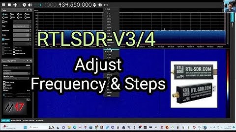 RTLSDR V3 / V4 - HOW TO CHANGE FREQUENCY & FREQUENCY STEPS