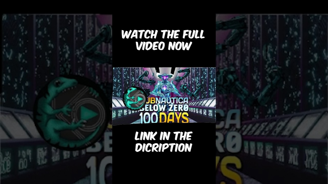 I Survived 100 Days In Subnautica Below Zero!