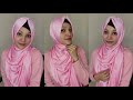 Simple hijab tutorial with tops kurti 2024 tahmina shova 