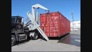 The Best Options For Lifting Out a SEACAN (40 foot rail / truck / ocean containers)
