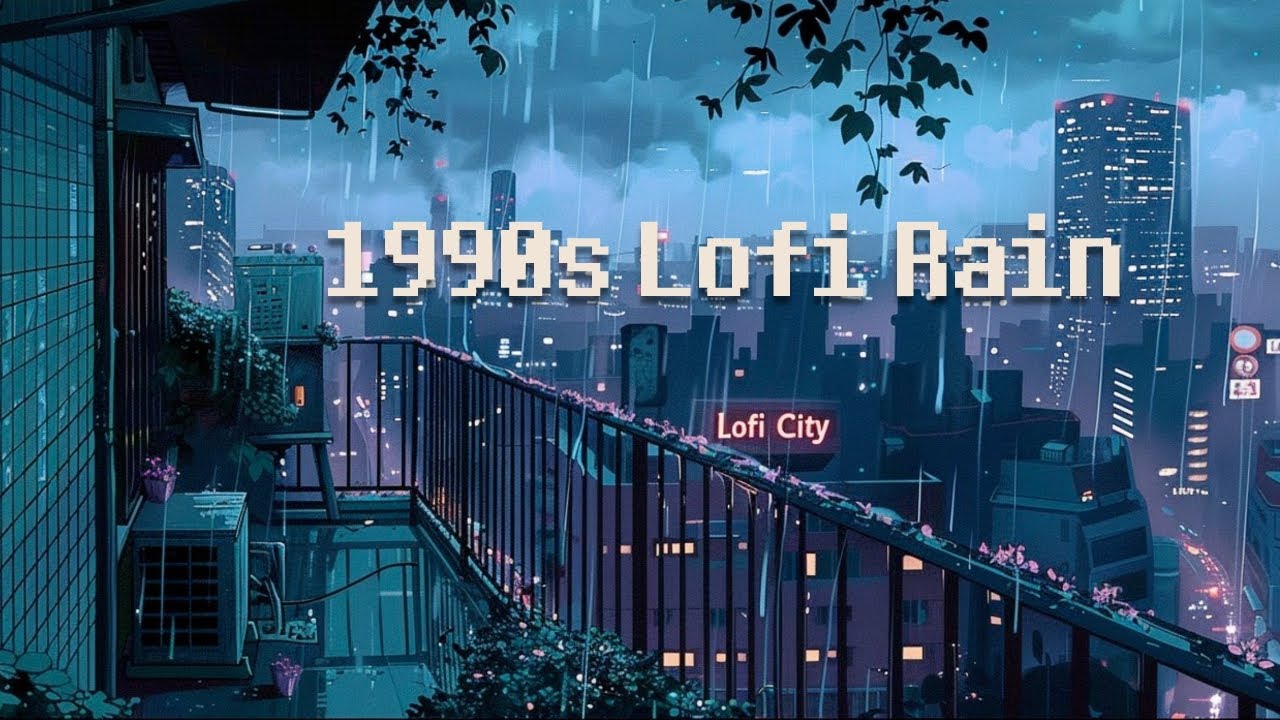 90's Lofi City 🌃 Rainy Night Lofi hip hop [ chill beats to relax ...