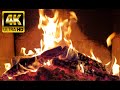 🔥Fireplace 4K. Cozy Fireplace Sounds. Relaxing Fireplace with Burning Logs &amp; Fire Sounds