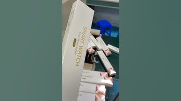 Automatic Bagging machine for Smart Watch Box with Shrinked Film