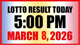 Lotto Result Today 500 Pm Draw March 8, 2026 Sunday Pcso Live Result