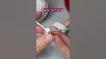 Crochet front loop only, tutorial for beginners