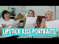 LIPSTICK KISS PORTRAITS (ft MAMRIE HART & HANNAH HART) // Grace Helbig