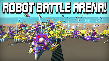 I Built a Clash Royale Style Robot Battle Arena in Scrap Mechanic!