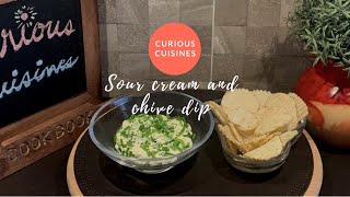 Homemade Sour Cream & Chive Dip | Sour Cream With Chive Dip@curiouscuisinesarsala