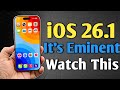 iOS 26.1 - Its Eminent