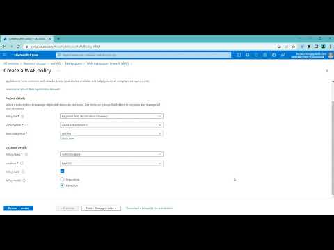 Securing Web Applications in Azure with an Advanced Firewall Solution||waf||azure tutorial