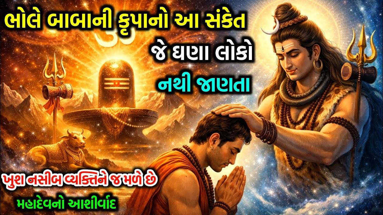 ભોલે બાબાની કૃપા આવતાં પહેલાં આ સંકેત જરૂર દેખાય છે | shiv message today | Mahadev Blessings Signs