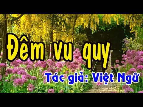 Karaoke vọng cổ ĐÊM VU QUY - SONG CA ĐÀO