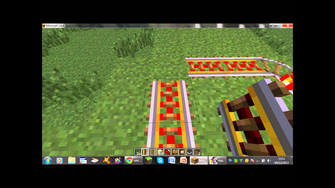 TUTO MINECRAFT faire un train - YouTube