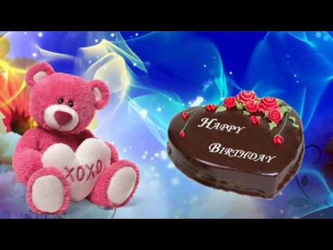 happy birthday teddy bear animation