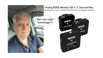 RODE Wireless GO II Transmitter Internal Storage Retrieval Problem - RESOLVED!!!  Episode 2