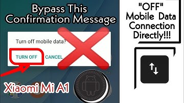 Off mobile data without any confirmation!!! #xiaomi Mi A1 Oreo