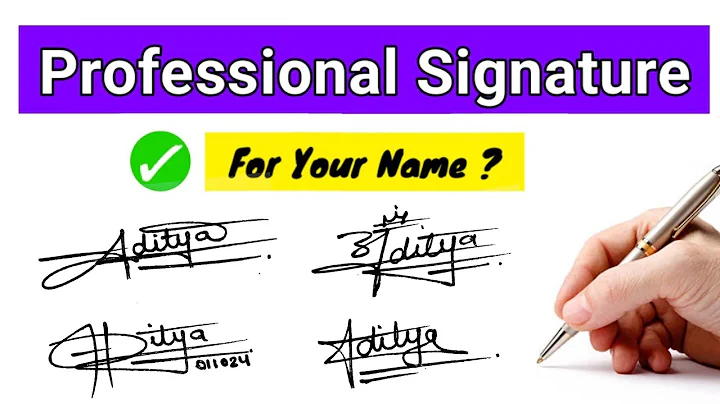 ✅ Aditya name signature style | Letter "A" signature ideas | A signature | A signature style