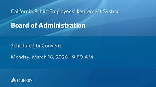 Board of Administration | Monday, March 16, 2026