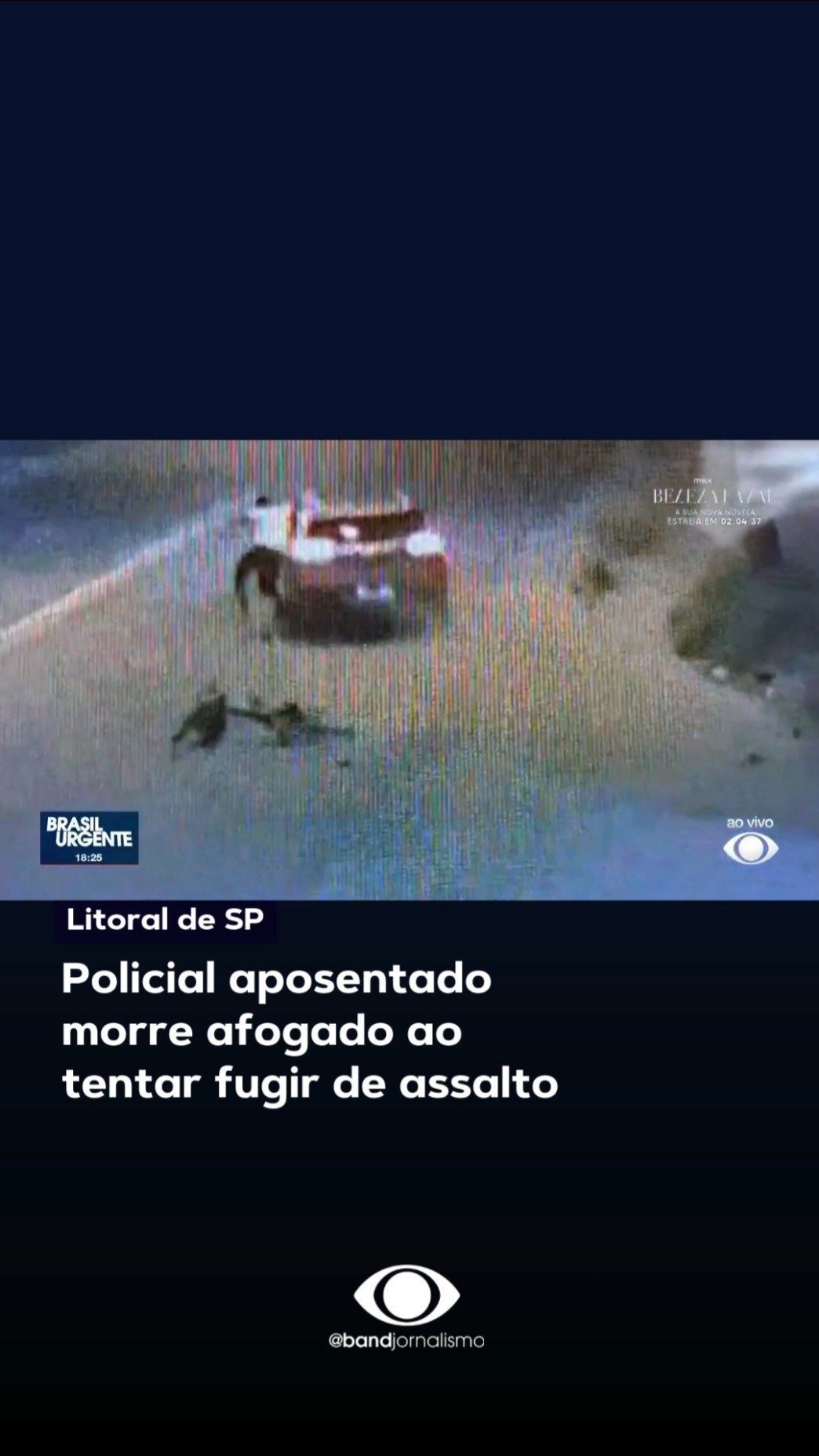 Policial aposentado morre afogado ao tentar fugir de assalto no litoral de SP
