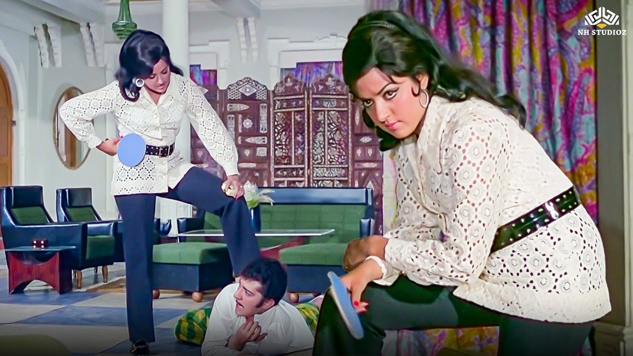 हेमा मालिनी ने रंजीत को सिखाया सबक | हेमा मालिनी का धमाकेदार बदला | Seeta Aur Geeta