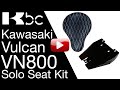 INSTALL VIDEO VN800 Seat Kit Solo seat Conversion Kit Kawasaki Vulcan BobberCycle