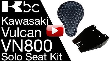 INSTALL VIDEO VN800 Seat Kit Solo seat Conversion Kit Kawasaki Vulcan BobberCycle