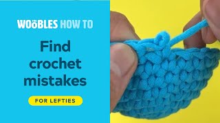 Left-handed crochet: How to find and fix a crochet mistake