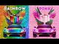 Choose your gift 😍💝💙🌈pink Vs rainbow gift box challenge #wouldyourather #pinkrainbowgift