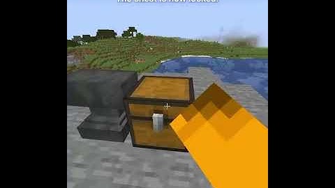 How to Lock your chest in Minecraft#Shorts#Minecraft