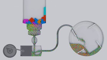 Shredding Tetris  Crusher Machine  Simulation 11 видеои истироҳати 3d