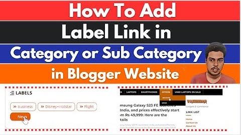How To Add Label Link in Category or Sub Category on Blogger in 2023 ||  Blogger Series in Hindi