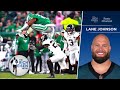 How Eagles OT Lane Johnson Reacted to Saquon’s Backwards Hurdle | The Rich Eisen Show
