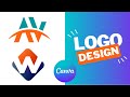 How to make logo in canva  canva design hacks