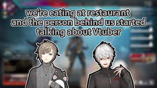 [Nijisanji/Eng sub]Kuzuha and Kanae eating together and heard someone talking about Vtuber