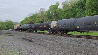 Norfolk Southern #1843 leads a 145 car manifest at Lewistown, PA (04/25/2024)