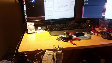 Estimating angle from two ultrasonic recievers and one beacon.