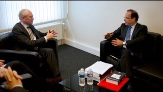 Hollande Ile Rompuy Pariste Bir Araya Geldi