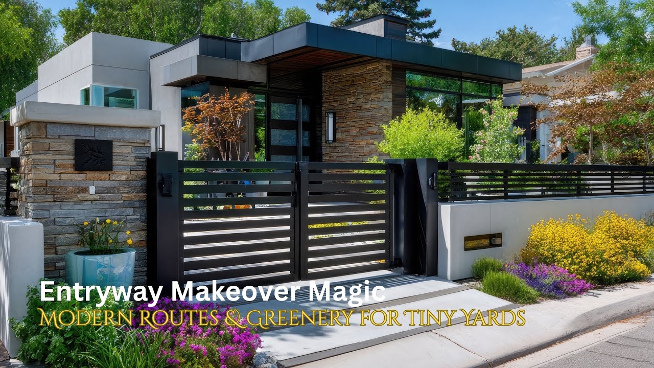 Современные садовые маршруты для небольших пространств | Идеи минималистичной роскоши