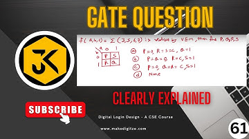 61 || DLD ||  Solving GATE Question on Variable Entrant Map (VEM) - Step-by-Step Explanation #gate