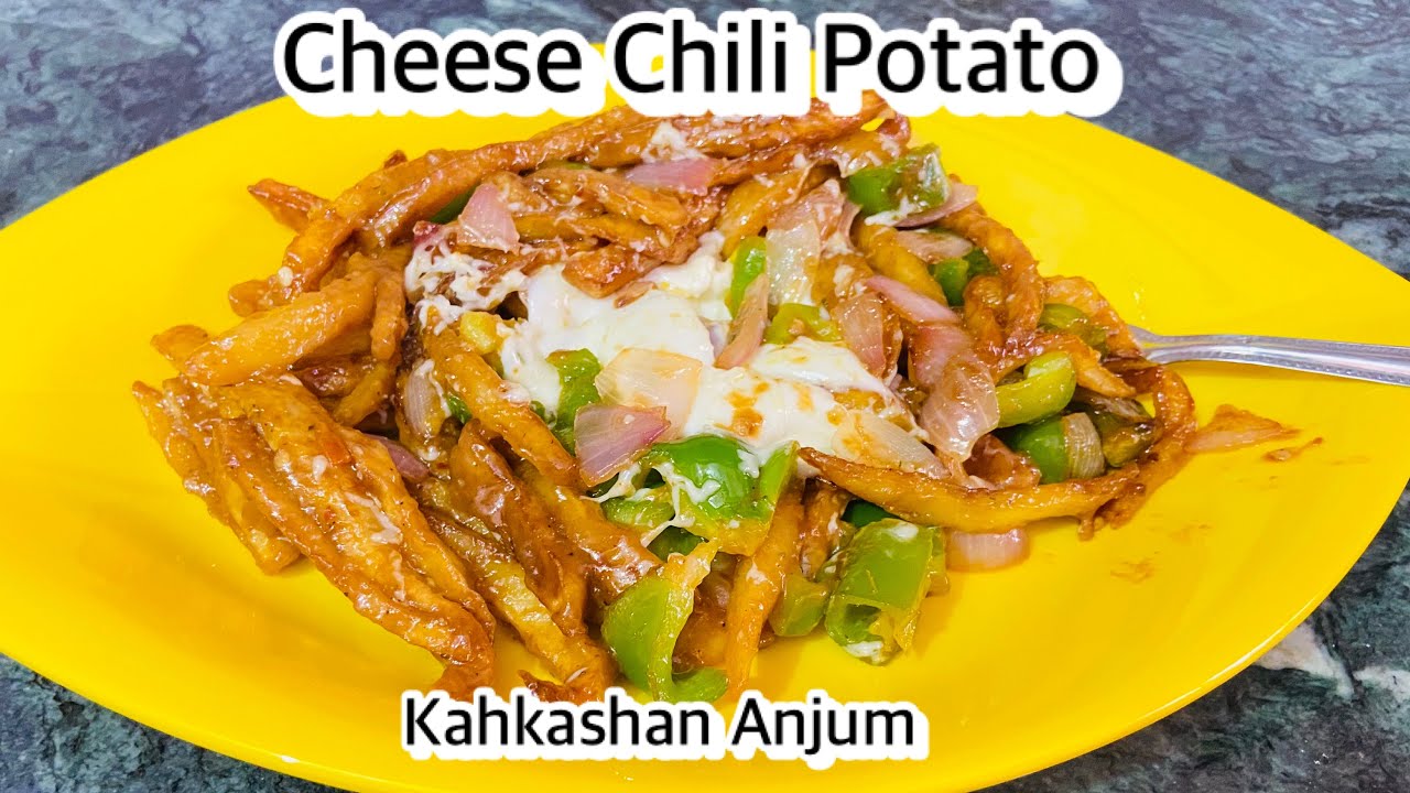 Cheese Chili Potato 🥔 || Jumma Mubarak ️ || Kahkashan Anjum || - YouTube