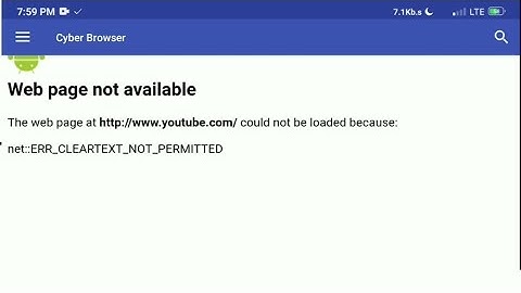 Smart WebView App Part-11. Error Http and Https. Aide