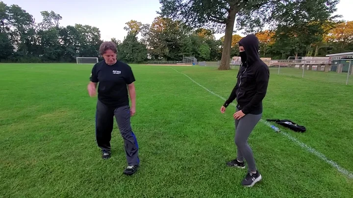 Self-defense Demo: Bear Hug arms pinned with Heath...