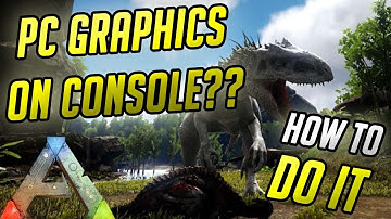 HOW to get PC GRAPHICS on ARK PS4!! BEST GRAPHICS ON CONSOLE ARK!! How to use prevviewmode command!!