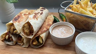 وصفة اطعم شاورما دجاج سريعة الذ من الجاهز Homemade chicken shawarma in easiest way