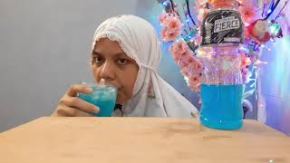 ASMR ONE-SHOT DRINKING SOUND GATORADE FIERCE BLUE BOLT - MUKBANG MALAYSIA screenshot 5