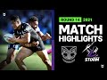 Warriors v Storm Match Highlights | Round 14, 2021 | Telstra Premiership | NRL