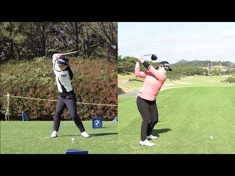 ‘명품스윙’ 이다연의 드라이버 측면 &amp;amp; 정면 샷