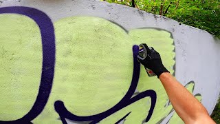 Graffiti  Tesh | Throw Up Bombing FAT CAP | GoPro [4K]