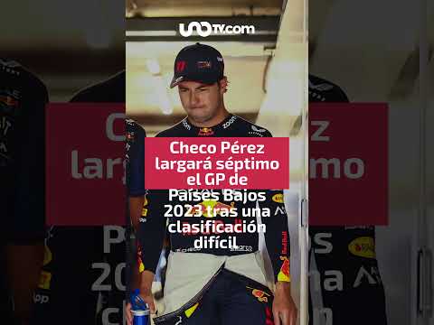 Checo Pérez arrancará en séptimo lugar el GP de Países Bajos 2023