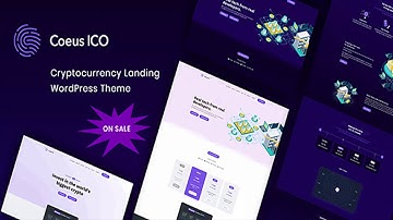 Coeus - Cryptocurrency Landing Page WordPress Theme | Themeforest Website Templates and Themes